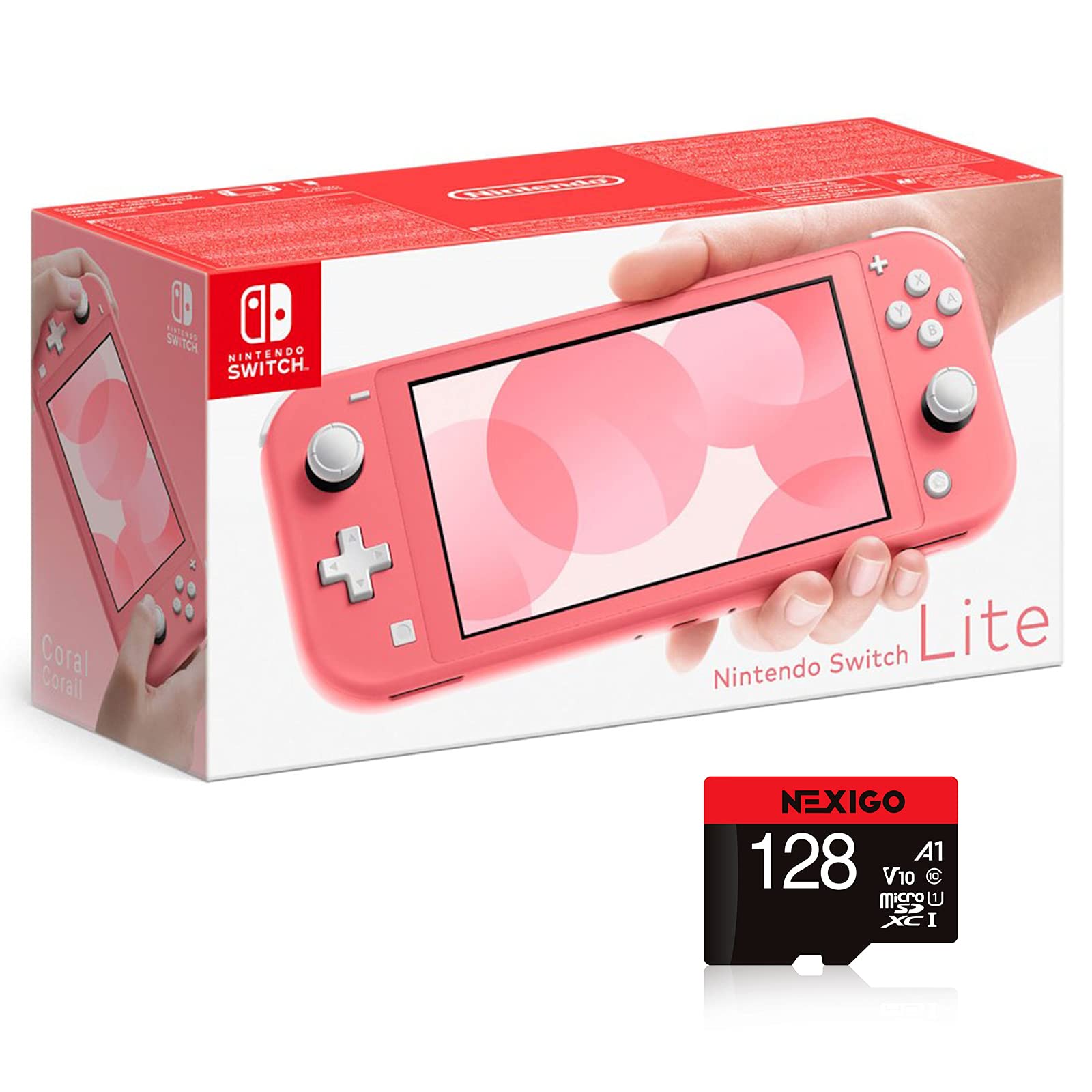 Switchライト　コーラル Amazon.com: Nintendo 2021 Switch Lite Console Family Holiday